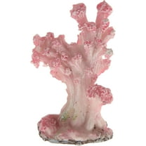 Pink Coral Decor, Faux Coral Aquarium Decoration, Resin Material, 1.18x2.17in