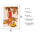 thumbnail image 2 of Breadfruit Girl - Hawaii - Royal Hawaiian Hotel - Vintage Color Aquatint Etching by John Melville Kelly c.1940s - Fine Art Matte Paper Print (Unframed) 18x24in, 2 of 4