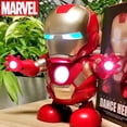 thumbnail image 2 of Marvel Iron Man-Robot de baile musical Kawaii, modelo de figura de acción de Anime, Spiderman luminoso, juguete interactivo, regalos de Navidad para niños gym unisex, 2 of 2