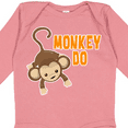thumbnail image 4 of Inktastic Monkey Do with Monkey Boys or Girls Long Sleeve Baby Bodysuit, 4 of 5
