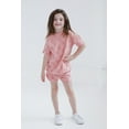 thumbnail image 2 of Disney Minnie Mouse French Terry Drop Shoulder T-Shirt and Dolphin Shorts Outfit Set Infant to Little Kid, 2 of 5