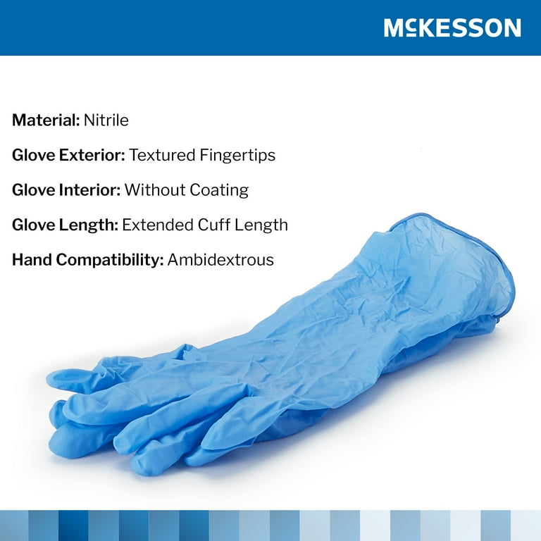 McKesson Confiderm Nitrile Exam Gloves, Powder-Free, Chemo Safe
