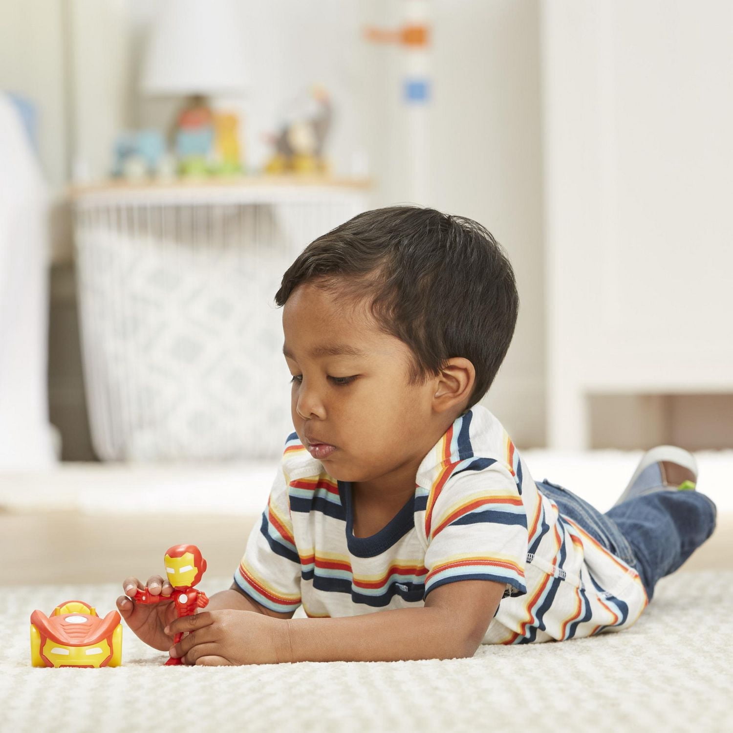 Marvel Spidey et ses Amis Extraordinaires, figurine Iron Man et son véhicule, jouet pour enfants, à partir de 3 ans