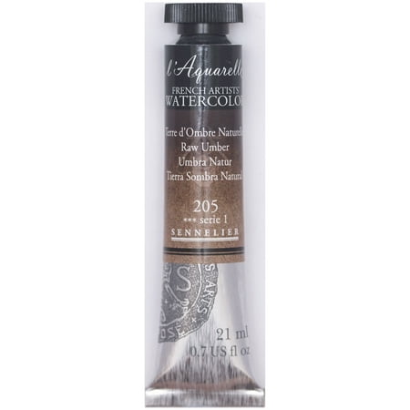 UPC: 3046450116875 | Sennelier French Artists Watercolor 21ml Tube Raw Umber S1