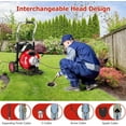 thumbnail image 6 of WhizMax 100Ft 3/8" Drain Cleaner Machine Automatic Electric Drain Auger Snake W/ 4 Cutte, 6 of 7