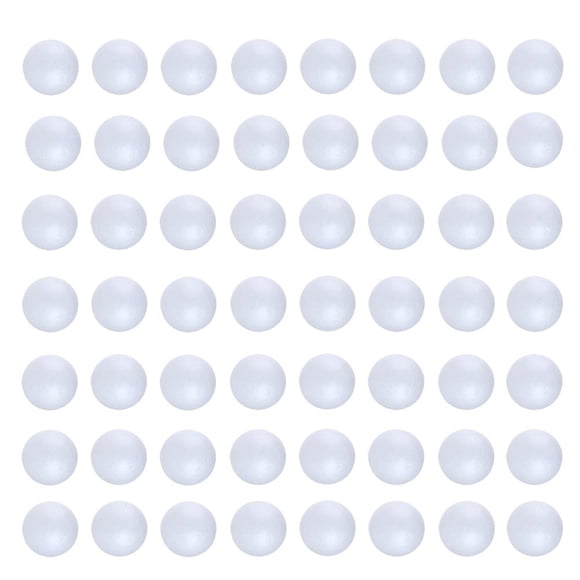 Bolas de espuma CCINEE de 1 cm de poliestireno blanco para manualidades, 100 unidades