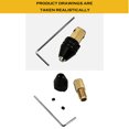 thumbnail image 4 of sweethay Mini Drill Quick Change Universal Mandril Electric Motor Shaft Anti-skidding Fixture Clamp Connecting Rod Brass Shaft Core Herramientas eléctricas sweethay TO009108-00, 4 of 7