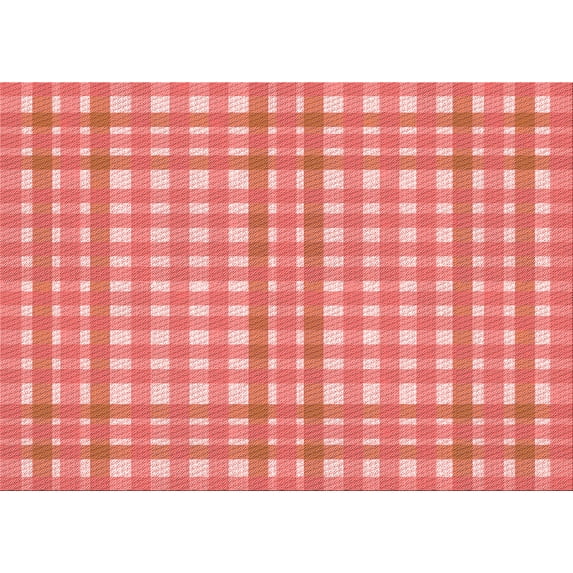 Ahgly Company Machine Washable Indoor Rectangle Transitional Light Coral Pink Area Rugs, 2' x 3'