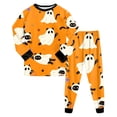 thumbnail image 7 of Enyan Girls Pajamas Halloween Pumpkin/Ghost Sleepwear Set Long Sleeve Kid Loungewear Pjs 2-Piece Set Kids Pajamas Girls(7-8 Years), 7 of 7