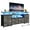 Gray, variant on Afuhokles 12 Drawers TV Stand Dresser for 65/70 inch TV with LED Light, Entertainment Center with LED Lights and Power Outlets, 63" TV Console Table for Bedroom, Black