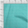 thumbnail image 1 of oneOone Polyester Lycra Turquoise Blue Fabric Floral Block Dress Material Fabric Print Fabric By The Yard 56 Inch Wide, 1 of 4