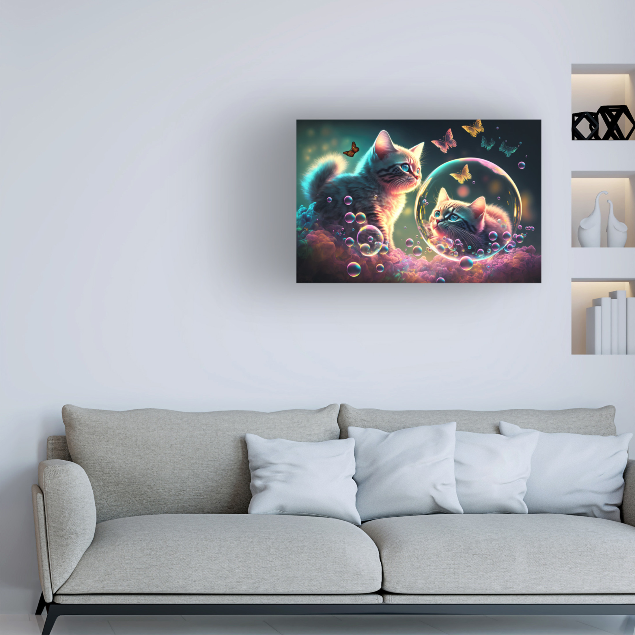 Canvas Wall Art - Ray Heere 'Mystical Morning 12' Wall Art for Living Room, Bedroom, or Office Décor by Trademark Fine Art - 47 x 30 Inches