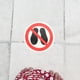 thumbnail image 2 of No hay paso aquí, calcomanía de advertencia, pegatina redonda, no paso, señal de advertencia, 2 of 6