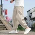 thumbnail image 5 of Kureaily Mens Solid Sweatpants Casual Harem Pants Sportswear Trousers With Pockets, 5 of 5