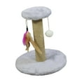 thumbnail image 4 of lionlar Cat Scratching Post Scratch Post Premium Sisal Rope Scratcher Kitten Cat Round Gray, 4 of 9