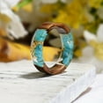thumbnail image 2 of Handmade Wood Resin Ring Anniversary Gift For Women,F,7, 2 of 18
