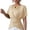 Beige, variant on Womens Wrap Tops Comfy Batwing Sleeve Short Blouses Relaxed Fit V-Neckline Tunic T-Shirts Solid Color Work Daily Wear Summer 2026 Orange 2XL