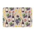 thumbnail image 2 of Goofa 16"x24" Inches Watercolor Bottles And Glasses Doormats for Outdoor Entrance - Non-Slip Welcome Mat, Heavy Duty Door Mats Outdoor, Spring Doormat, 2 of 9