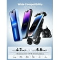 thumbnail image 3 of Bike Phone Holder, Motorcycle Mount - Motorcycle Phone Holder, Handlebar Cell Phone Clamp, Scooter Phone Clip for iPhone 16 Pro Max/Plus, 15 Pro Max, S10, S20, More 4.7" to 6.8" Smartphones, 3 of 8