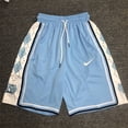thumbnail image 2 of * Pantalones Cortos Para Hombre De Baloncesto Americano De Entrenamiento Sueltos 2021 Nuevo Estilo NCAA North Carolina Blue University Bordado Gao Jiahui unisex, 2 of 2