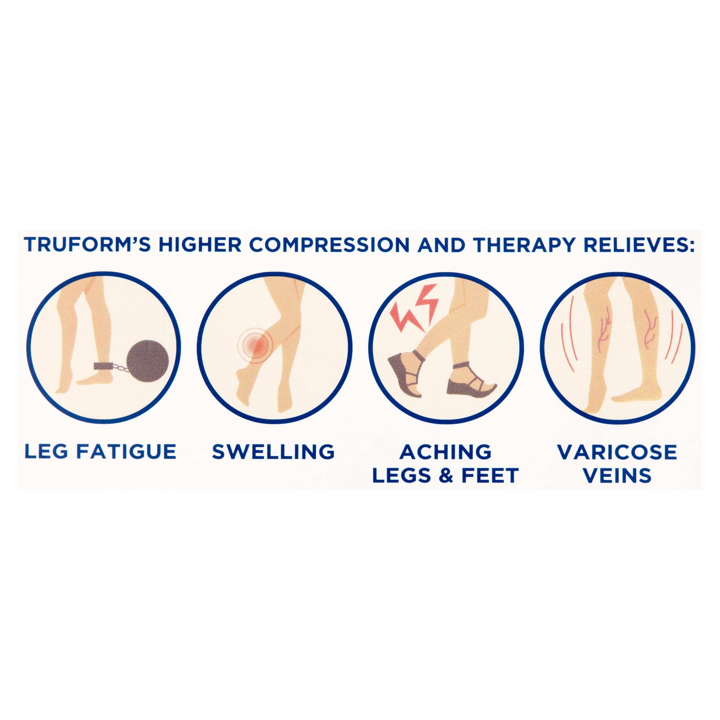 Truform Leg Health Firm Medical Compression Stockings, Medium - Kroger