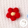 thumbnail image 2 of Qarigey Broches Apliques Flores hechas a mano Parches Accesorio de autoensamblaje Accesorios Material de adorno de ropa Adornos Lindos Accesorios de disfraces Rojo Broche Qarigey  AP014467-09, 2 of 6
