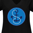 thumbnail image 4 of Inktastic Nautical Anchor Sailing Gift Women's Plus Size V-Neck T-Shirt, 4 of 5