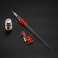 thumbnail image 5 of Walbest Glass Calligraphy Dip Pen and Ink Set, Glass Dip Crystal Pen with Ink and Holder, for Writing Art Decor Gift, 5 of 7