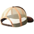 thumbnail image 2 of M&F Western Products 1506102 Ariat Mens Snap Back Oilskin Offset Rubber Logo Cap - Brown, 2 of 2