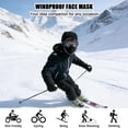 thumbnail image 3 of Unisex Winter Windproof Balaclava Mask Warm Fleece Lining Full Face Cover for Skiing Motorcycle Cycling Running,Black, 3 of 4