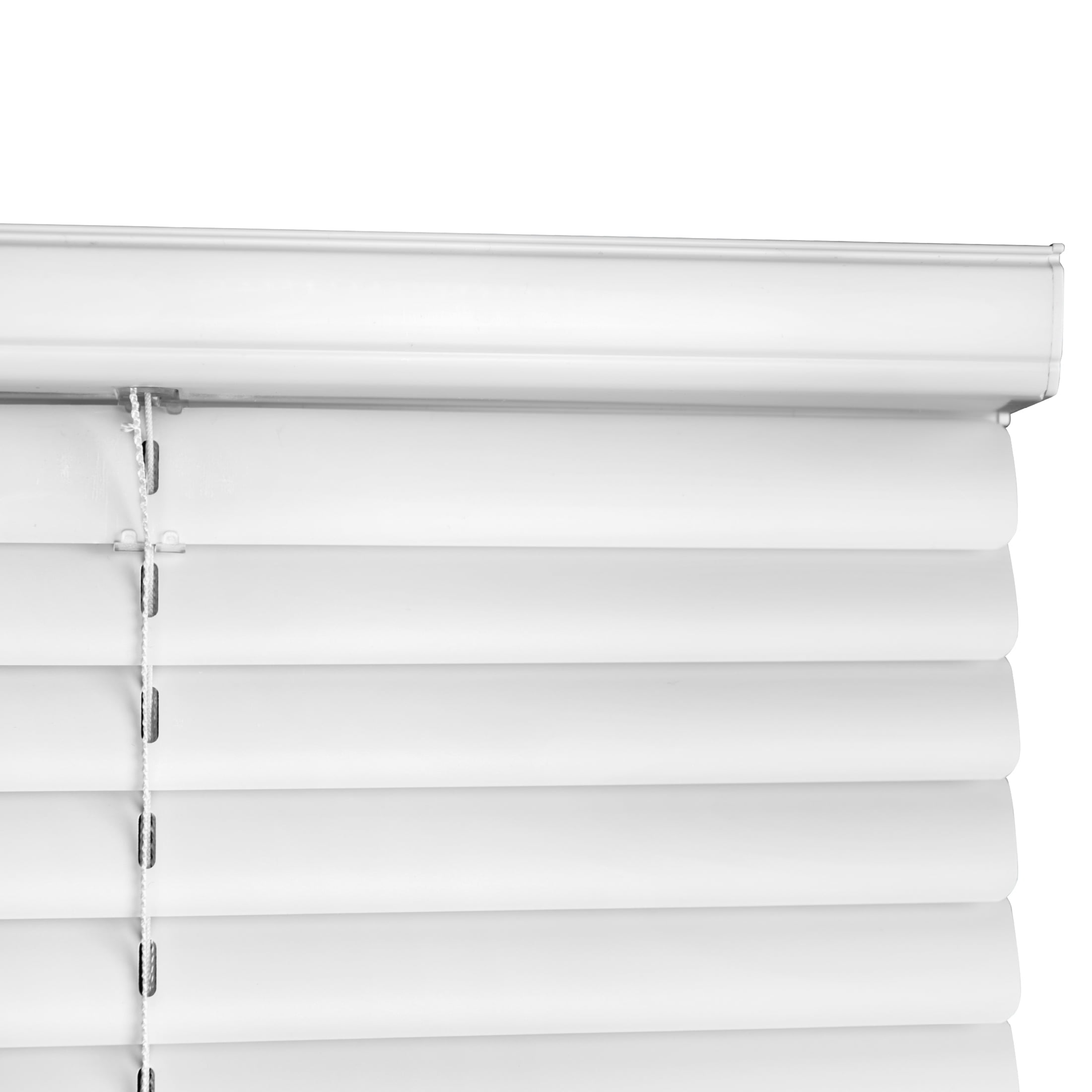 Mainstays 1 in Cordless Room Darkening Vinyl Blinds, White, 71 in W x 64 in L