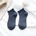 thumbnail image 2 of TELOLY Women Ankle Socks Cotton Womens Ruffle Ankle Socks - 10 Pairs Ruffle Turn-Cuff Casual Socks Short Socks, 2 of 10