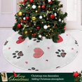 thumbnail image 6 of FMSHPON Valentine's Day Tree Skirt Large Mother's Day Red Hearts Xmas Christmas Tree Skirt Stand Mat for Holiday Party Decoration Indoor Outdoor 36 inches, 6 of 6
