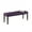 Purple, variant on Nmkwnr Solid Wood Frame Fabric Padded Seat Dining Bench for Living Room, Dining Room, Gray