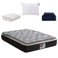 thumbnail image 1 of Colchón King Size Spring Air Omega + Almohada One + Sábanas Softy + Protector de Colchón, 1 of 8