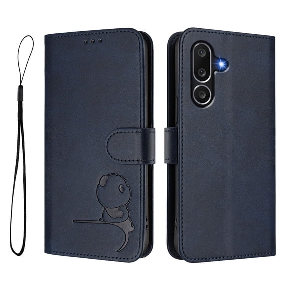 Phone Case for Samsung Galaxy M56,PU Leather Wallet RFID Blocking Card Slots Holder Notebook Kickstand Shockproof Flip Folio Cover Compatible with Galaxy M56-B4