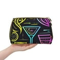 thumbnail image 4 of Gaeub Neon Bar Drinks Printed Travel Cosmetic Bag,Makeup Bag, Large Capacity Toiletry Bag for Women, Portable Pouch Make Up Organizer with Zipper and Divider, 4 of 8