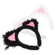thumbnail image 3 of KAKOWELY 2 diademas con orejas de gato para adultos, diademas peludas para fiestas, disfraces, cosplay, orejas de animal, adorables diademas con orejas de gato., 3 of 5