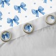 thumbnail image 4 of Manfei Coquette Bowknot Blackout Curtains,Blue Dreamy Bow Curtains Pack of 2 (42x84 Each), 4 of 6