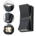 thumbnail image 3 of C Cattleya 8inch 2-Light Matte Black Aluminum Outdoor Wall Light, 3 of 9
