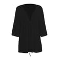 thumbnail image 1 of Salida de Playa Ocean Pacific para Mujer, Escote V Profundo Negro Talla CH, 1 of 4