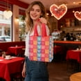 thumbnail image 6 of 1pcs Happy Valentines Day Reusable Gift Bags, Treat Bags with Handles, Goodie Bags, Multifunctional Non-Woven Valentines Bags for Gifts Wrapping, Party Supplies, 9 x 4 x 9in, 6 of 6