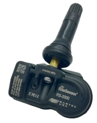 Bartec RITE-Sensor RS-2000-10 Sleeve Pack, with Rubber and Optional Metal Valve Stem, 10 Sensors