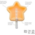 thumbnail image 4 of Tovolo Star Shaped Popsicle Molds Pack of 4 Stackable Popsicle Molds with Drip Guards, Silicone BPA Free Reusable Star Popsicle Molds with Sticks for Kids, Easy Release Dishwasher Safe Freezer Treats, 4 of 7