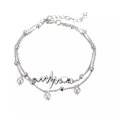 thumbnail image 2 of QQTDFG Double Layer Pearl Ankle Bracelets For Women Girls Style Chain Beach Anklet-default, 2 of 6