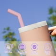 thumbnail image 6 of Tomorotec 12-Inch Stainless Steel Straw with Silicone Extender Tip Compatible with Stanley Adventure Quencher 40oz Tumbler 6-Pack w/ 2 Cleaning Brushes, 0.4" Diameter Metal Straws Food Grade Set, 6 of 9