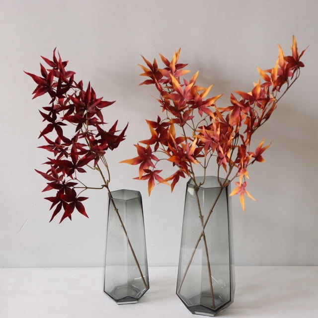 Gwong Decoración hogareña 1 PC DIY Vivid Artificial Arce Leaf Faux Silk Flor Fotografia Posts Fake Hour Decoración para el hogar Gwong 21071568