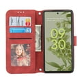 thumbnail image 6 of Mantto Crossbody Wallet Case for Google Pixel 6A 6.1 inch,Premium PU Leather Shockproof Flip Stand Magnetic Closure Folio Card Slots Phone Case with Shoulder Strap,Red, 6 of 9