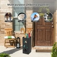 thumbnail image 3 of Wekvgz Metal Square Hollow Umbrella Stand Rust Resistant Versatile Umbrella Holder Bin With Anti Slip Pad for Office Restaurant Home, 3 of 11
