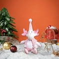 thumbnail image 3 of Vrorvz Christmas Decorations Christmas Ornaments Christmas Decor Christmas Ornaments Set Santa Claus Snowman Plush Doll Window Display Gift for Home Office 7.1 in Pink, 3 of 5
